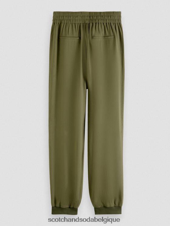 vêtements Scotch & Soda pantalon de jogging facile- Scotch and Soda Namur vert armée 6BZRBF148