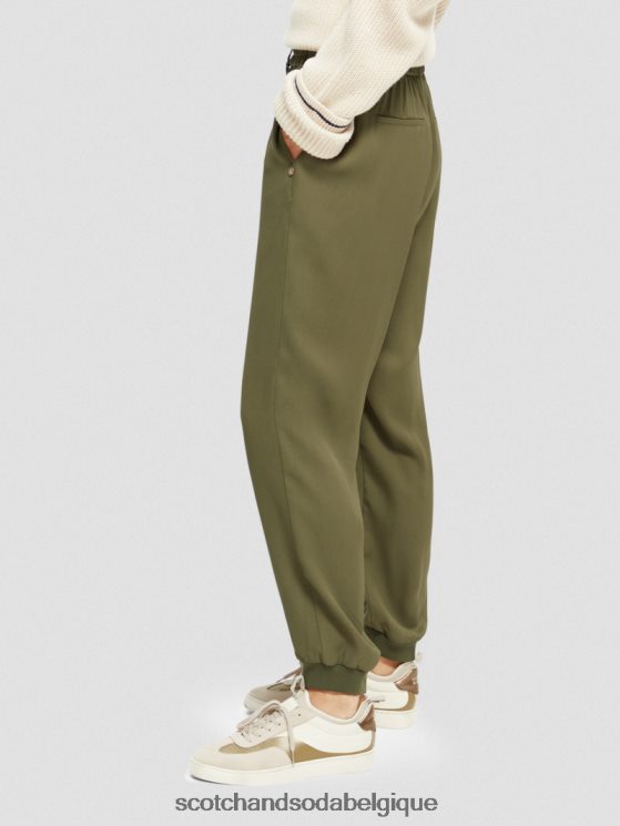 vêtements Scotch & Soda pantalon de jogging facile- Scotch and Soda Namur vert armée 6BZRBF148