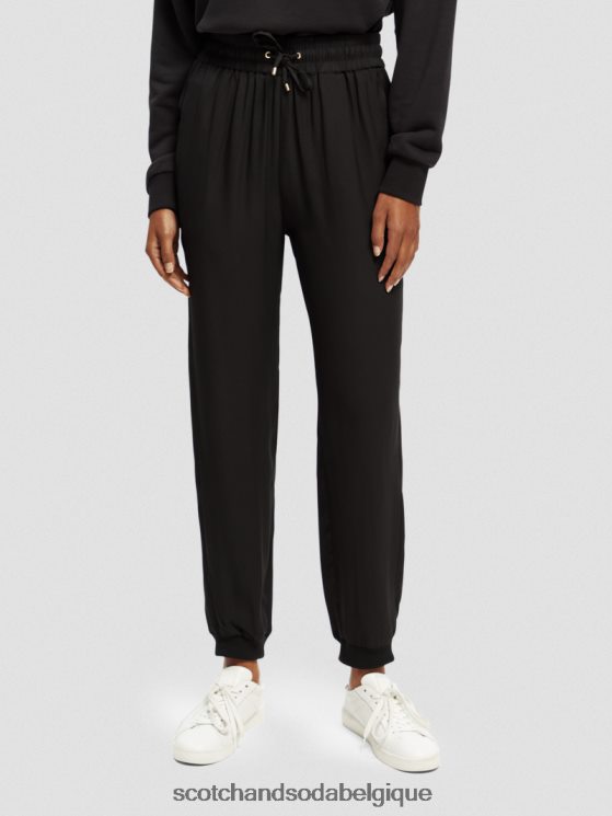 vêtements Scotch & Soda pantalon de jogging facile- Scotch and Soda femme noir 6BZRBF149