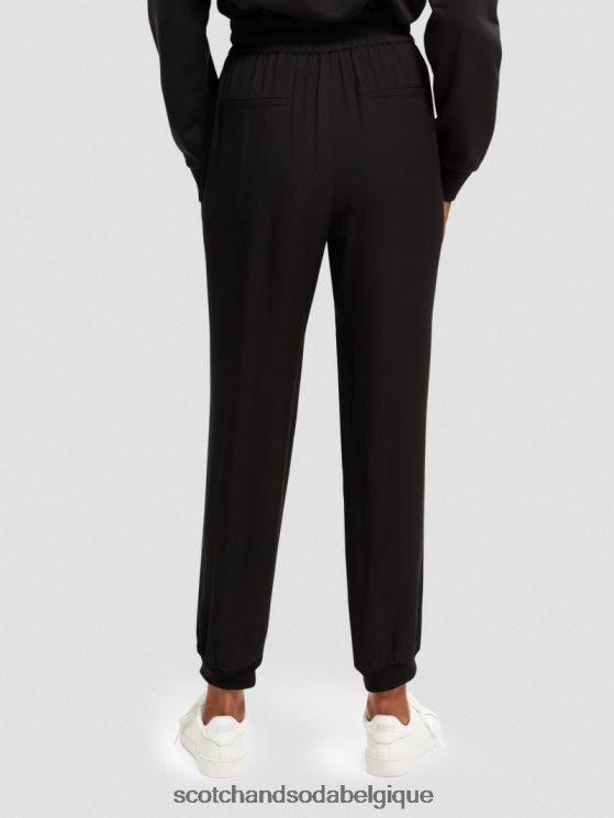vêtements Scotch & Soda pantalon de jogging facile- Scotch and Soda femme noir 6BZRBF149