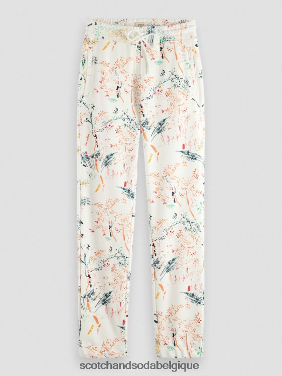 vêtements Scotch & Soda pantalon de jogging imprimé à taille mi-haute- Scotch and Soda shop near me blanc plus sauvage 6BZRBF171