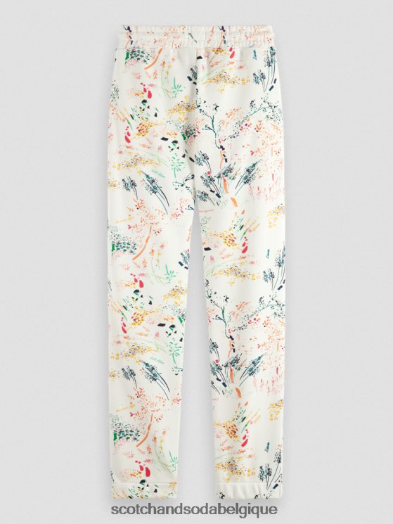 vêtements Scotch & Soda pantalon de jogging imprimé à taille mi-haute- Scotch and Soda shop near me blanc plus sauvage 6BZRBF171