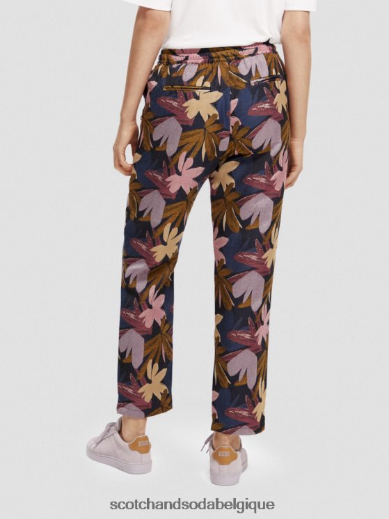 vêtements Scotch & Soda pantalon de jogging tissé en jacquard- Scotch and Soda shop online camouflage de fleurs 6BZRBF152