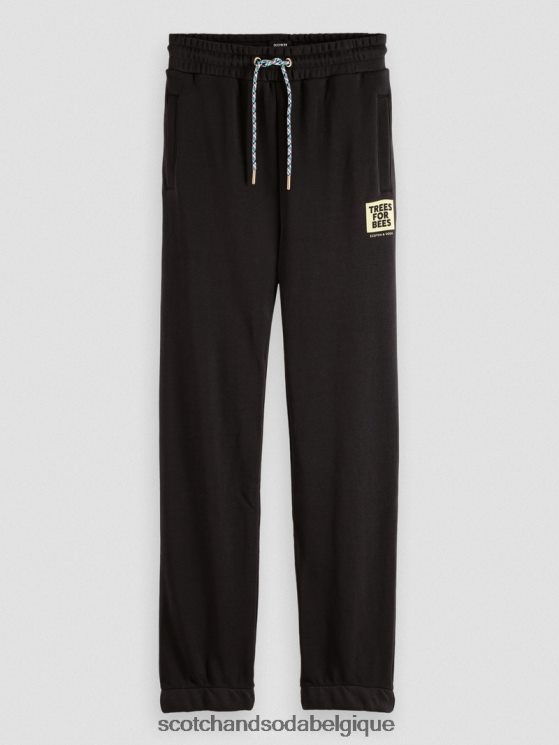 vêtements Scotch & Soda pantalon de survêtement graphique- Scotch and Soda shop online noir 6BZRBF170