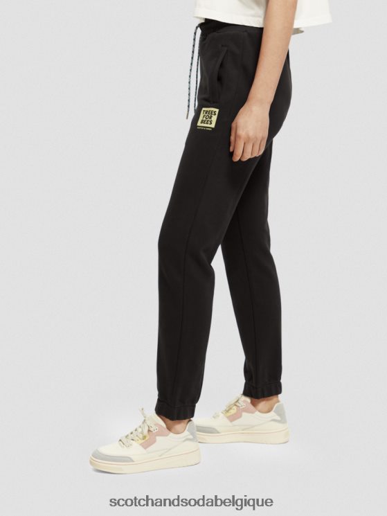 vêtements Scotch & Soda pantalon de survêtement graphique- Scotch and Soda shop online noir 6BZRBF170