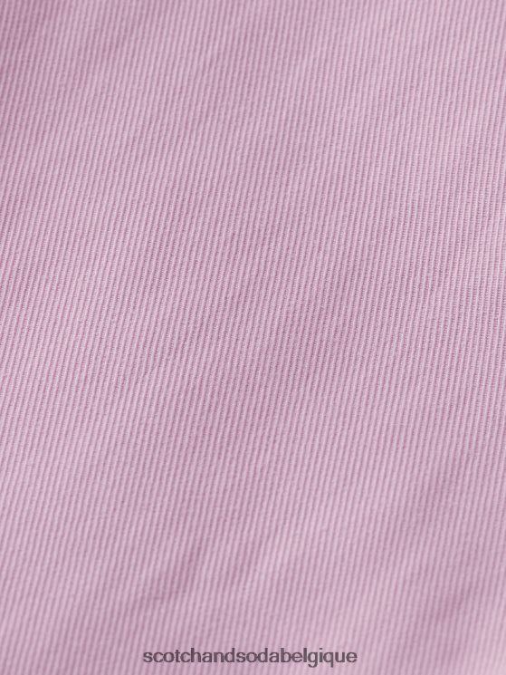 vêtements Scotch & Soda pantalon large taille basse- Scotch and Soda Bruxelles lavande 6BZRBF156