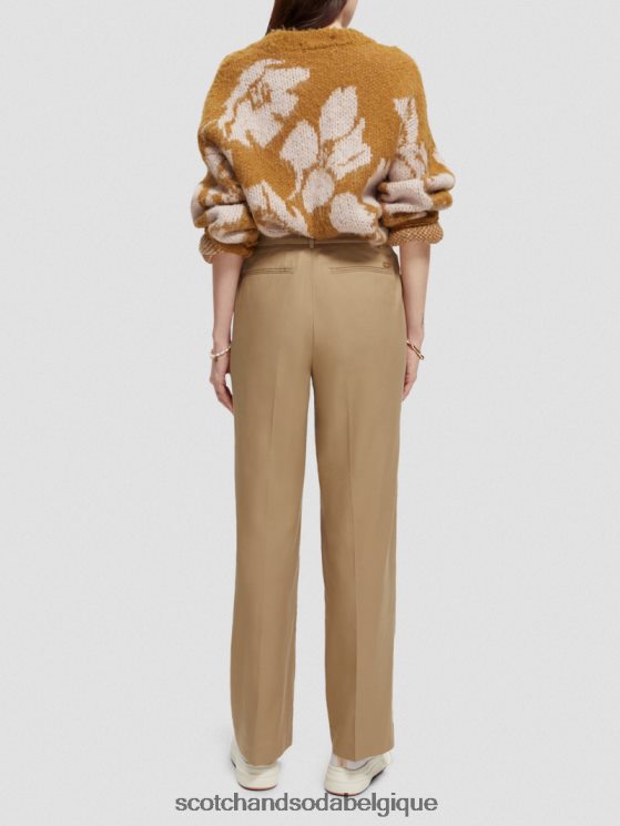 vêtements Scotch & Soda pantalon large taille basse- Scotch and Soda outlet kaki 6BZRBF154