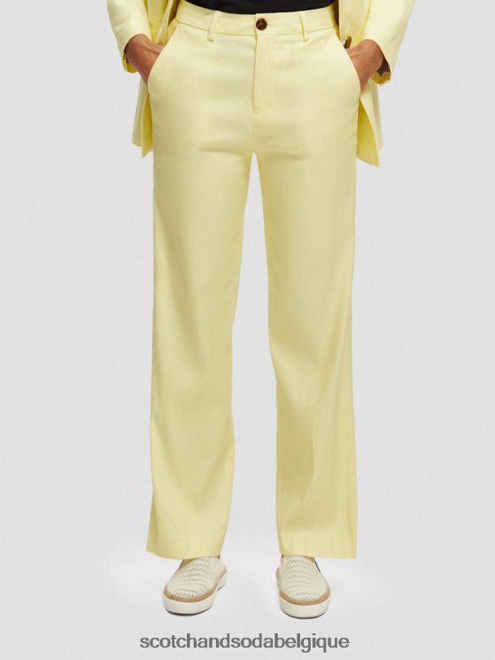 vêtements Scotch & Soda pantalon large taille haute en lin mélangé edie- Scotch and Soda shop near me Popcorn 6BZRBF162