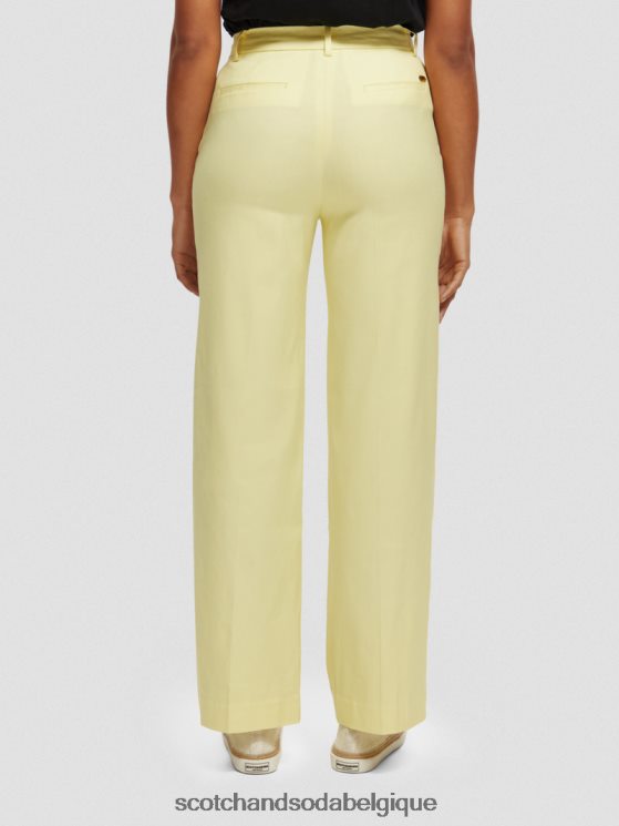 vêtements Scotch & Soda pantalon large taille haute en lin mélangé edie- Scotch and Soda shop near me Popcorn 6BZRBF162