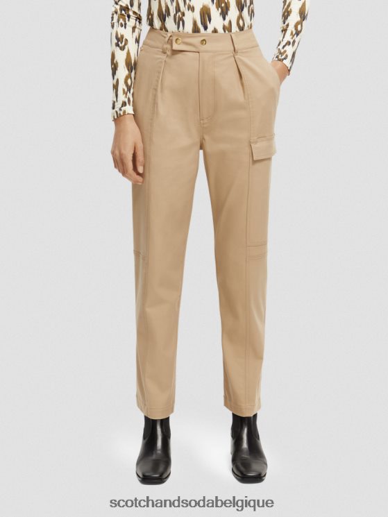 vêtements Scotch & Soda pantalon utilitaire de travail- Scotch and Soda Liﾨﾨge kaki 6BZRBF159