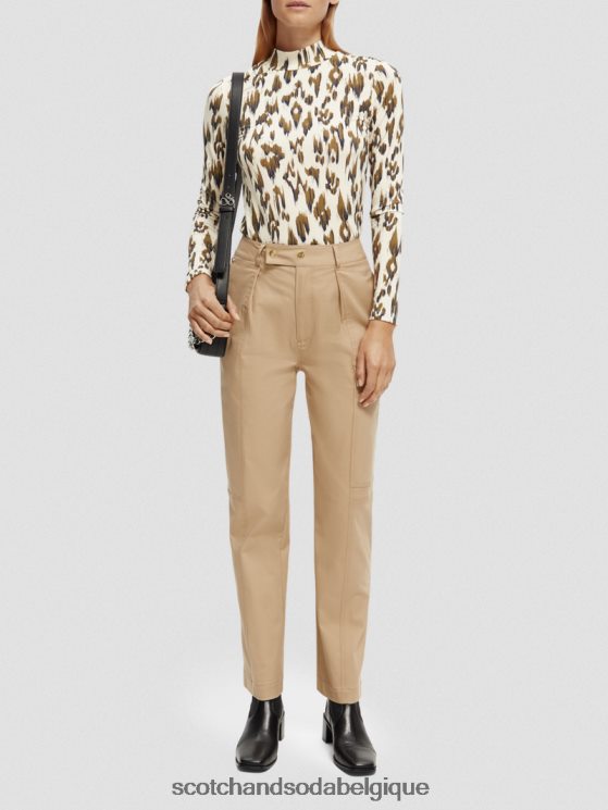 vêtements Scotch & Soda pantalon utilitaire de travail- Scotch and Soda Liﾨﾨge kaki 6BZRBF159