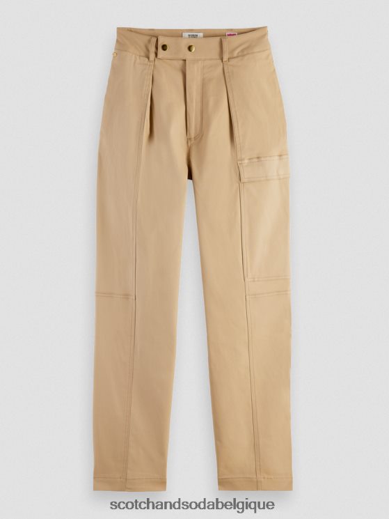 vêtements Scotch & Soda pantalon utilitaire de travail- Scotch and Soda Liﾨﾨge kaki 6BZRBF159
