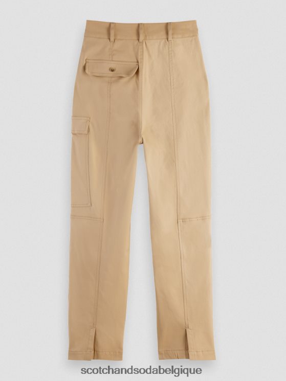 vêtements Scotch & Soda pantalon utilitaire de travail- Scotch and Soda Liﾨﾨge kaki 6BZRBF159