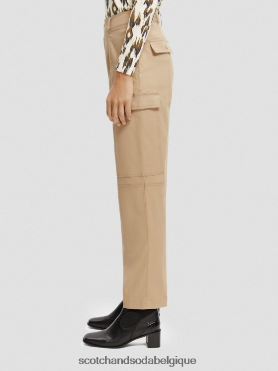 vêtements Scotch & Soda pantalon utilitaire de travail- Scotch and Soda Liﾨﾨge kaki 6BZRBF159