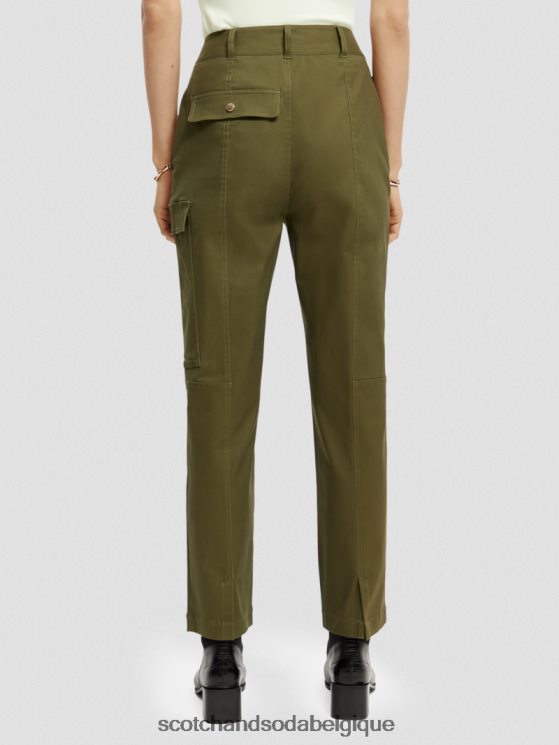 vêtements Scotch & Soda pantalon utilitaire de travail- Scotch and Soda parfum vert armée 6BZRBF160