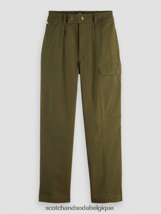 vêtements Scotch & Soda pantalon utilitaire de travail- Scotch and Soda parfum vert armée 6BZRBF160