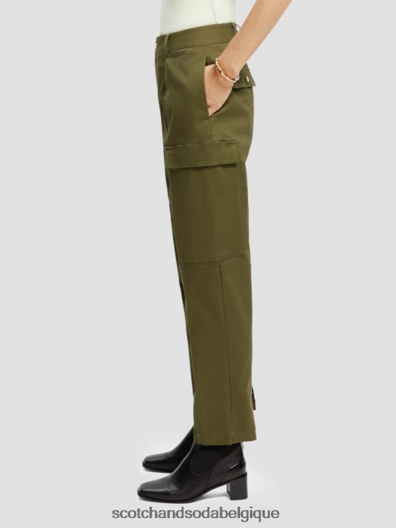 vêtements Scotch & Soda pantalon utilitaire de travail- Scotch and Soda parfum vert armée 6BZRBF160