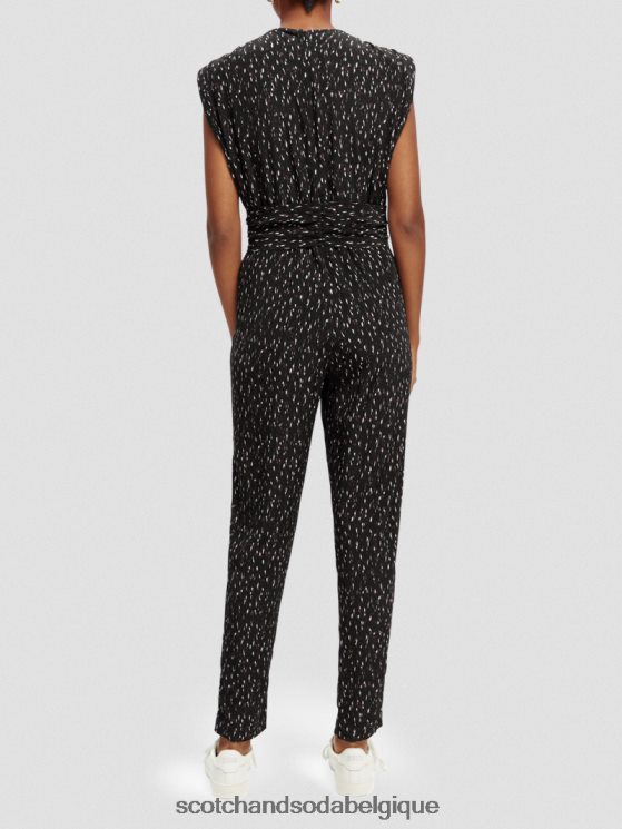 vêtements Scotch & Soda combinaison ceinturée à col V- Scotch and Soda shop online pluie ikat 6BZRBF17