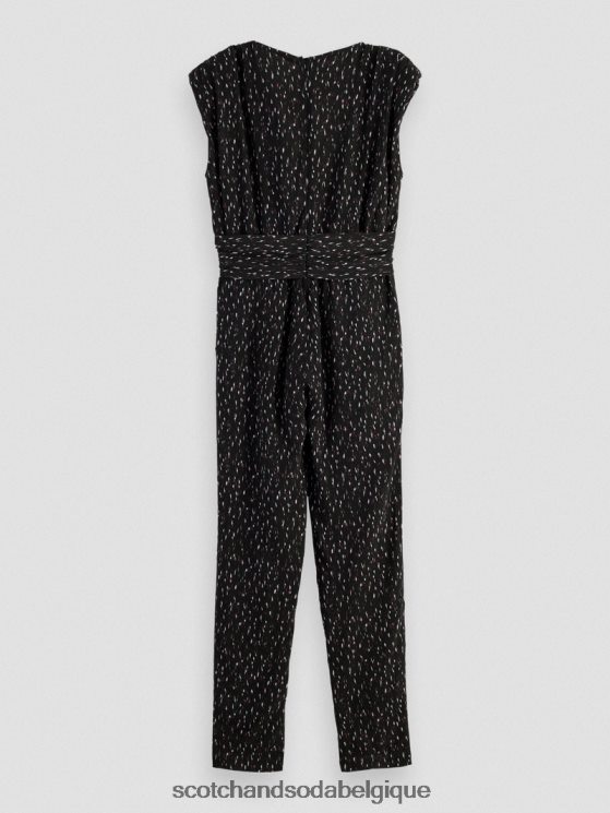 vêtements Scotch & Soda combinaison ceinturée à col V- Scotch and Soda shop online pluie ikat 6BZRBF17