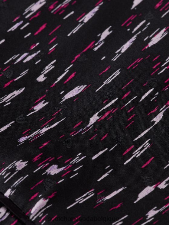 vêtements Scotch & Soda mini-robe imprimée structurée à manches longues- Scotch and Soda parfum pluie ikat 6BZRBF25