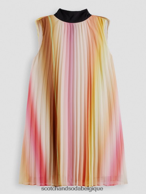 vêtements Scotch & Soda robe courte plissée- Scotch and Soda shop near me ombre arc-en-ciel 6BZRBF36