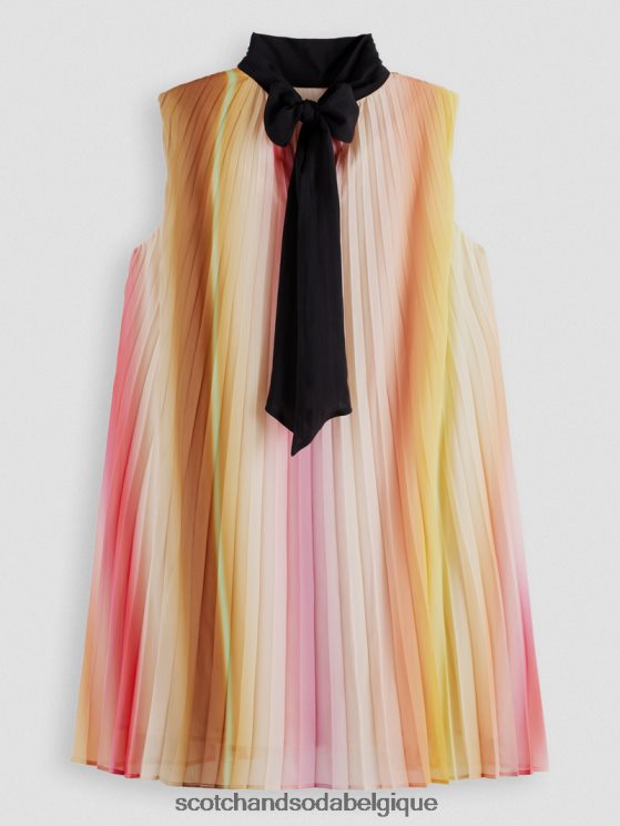 vêtements Scotch & Soda robe courte plissée- Scotch and Soda shop near me ombre arc-en-ciel 6BZRBF36