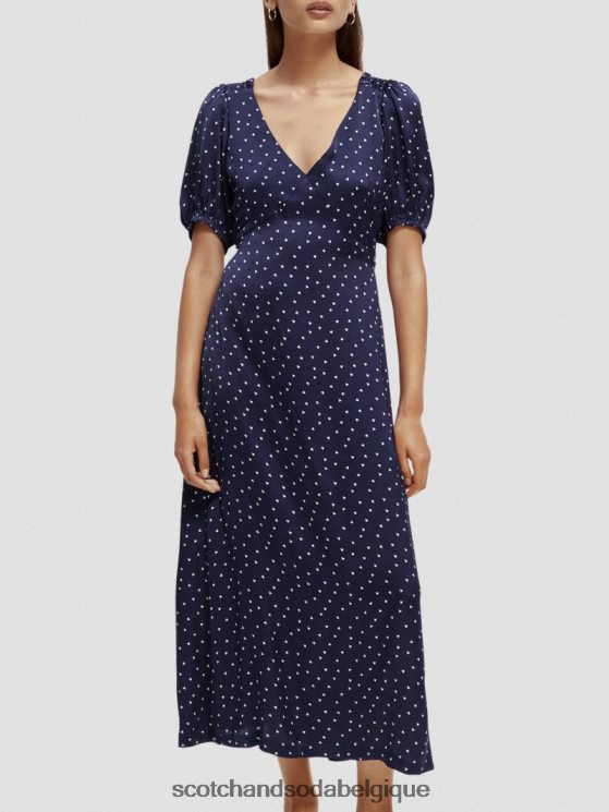 vêtements Scotch & Soda robe longue à col en V et dos nu- Scotch and Soda Bruxelles mini-tulipe 6BZRBF3