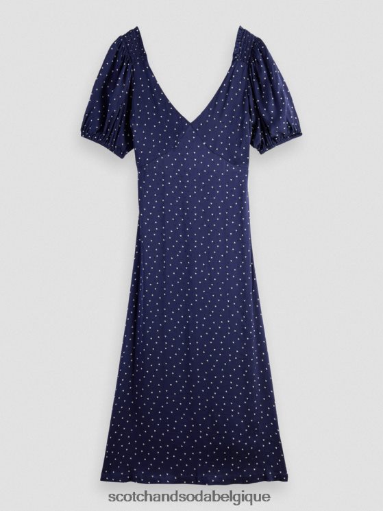 vêtements Scotch & Soda robe longue à col en V et dos nu- Scotch and Soda Bruxelles mini-tulipe 6BZRBF3
