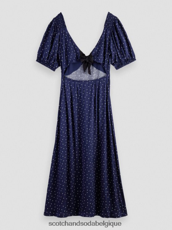 vêtements Scotch & Soda robe longue à col en V et dos nu- Scotch and Soda Bruxelles mini-tulipe 6BZRBF3