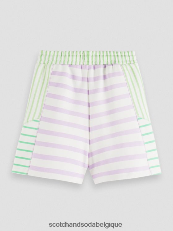 vêtements Scotch & Soda short de survêtement imprimé à taille haute- Scotch and Soda shop near me rayé 6BZRBF243
