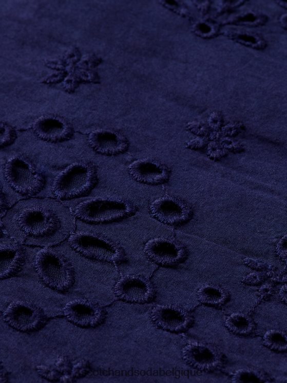 vêtements Scotch & Soda short en broderie anglaise en coton biologique- Scotch and Soda parfum marine 6BZRBF241