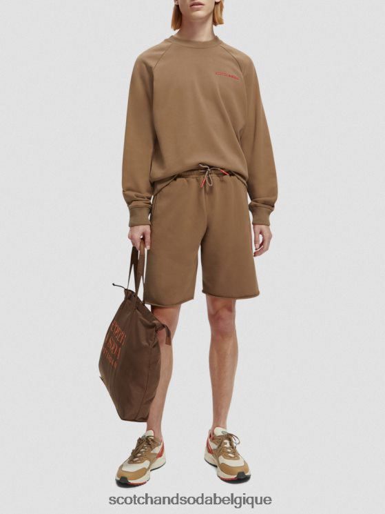 vêtements Scotch & Soda short en coton biologique- Scotch and Soda Liﾨﾨge taupe 6BZRBF249
