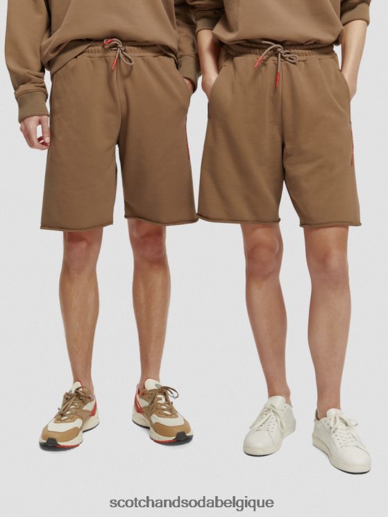 vêtements Scotch & Soda short en coton biologique- Scotch and Soda Liﾨﾨge taupe 6BZRBF249