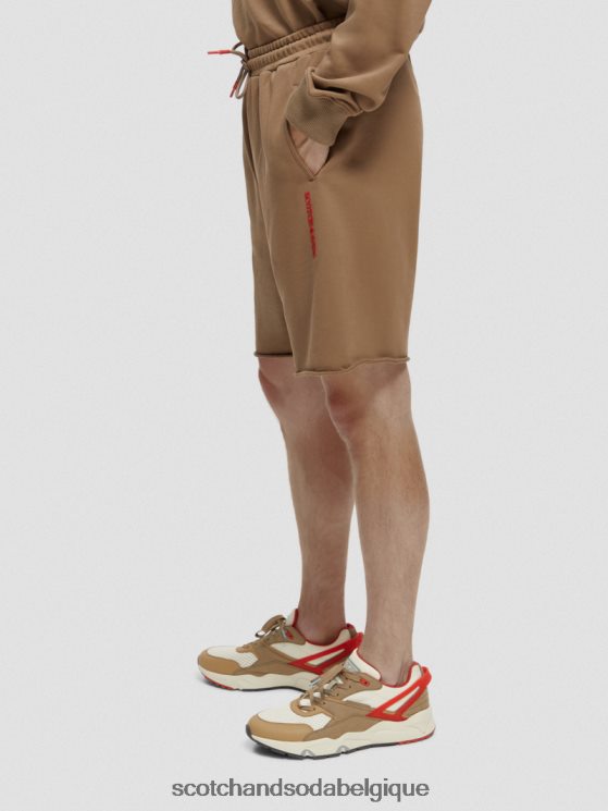 vêtements Scotch & Soda short en coton biologique- Scotch and Soda Liﾨﾨge taupe 6BZRBF249