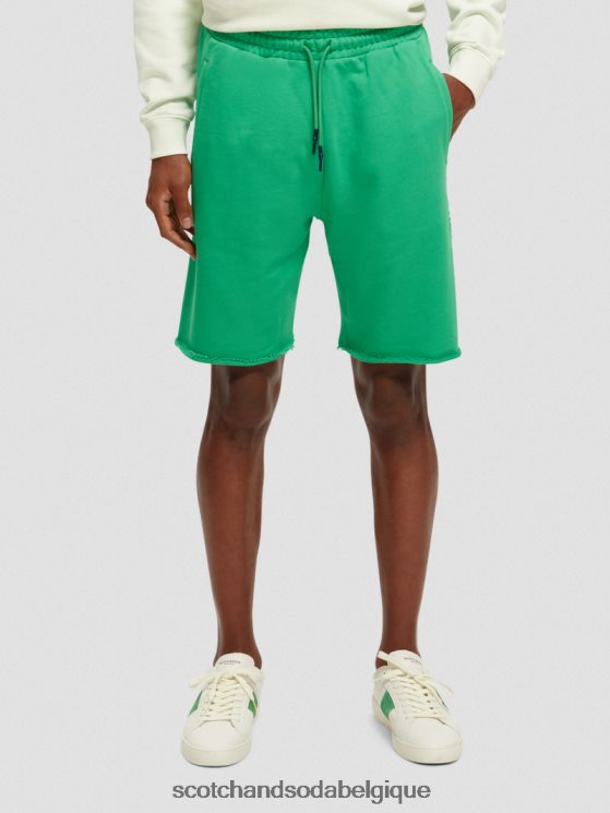 vêtements Scotch & Soda short en coton biologique- Scotch and Soda outlet vert amazonien 6BZRBF253