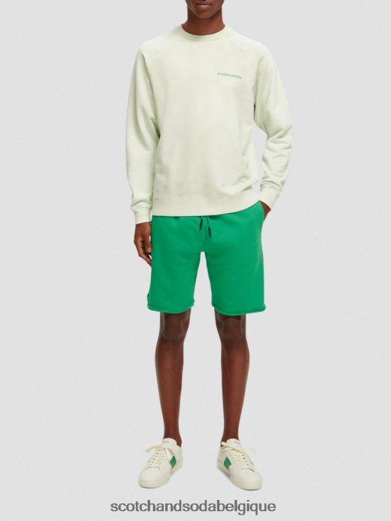 vêtements Scotch & Soda short en coton biologique- Scotch and Soda outlet vert amazonien 6BZRBF253