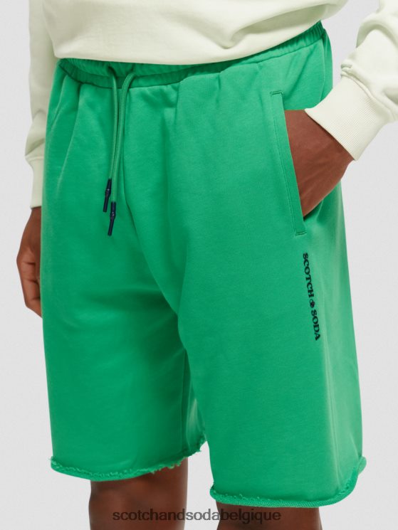 vêtements Scotch & Soda short en coton biologique- Scotch and Soda outlet vert amazonien 6BZRBF253