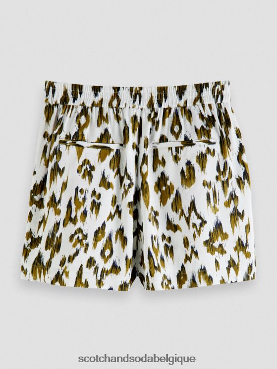 vêtements Scotch & Soda short large imprimé- Scotch and Soda Bruxelles vert armée ikat brossé 6BZRBF246