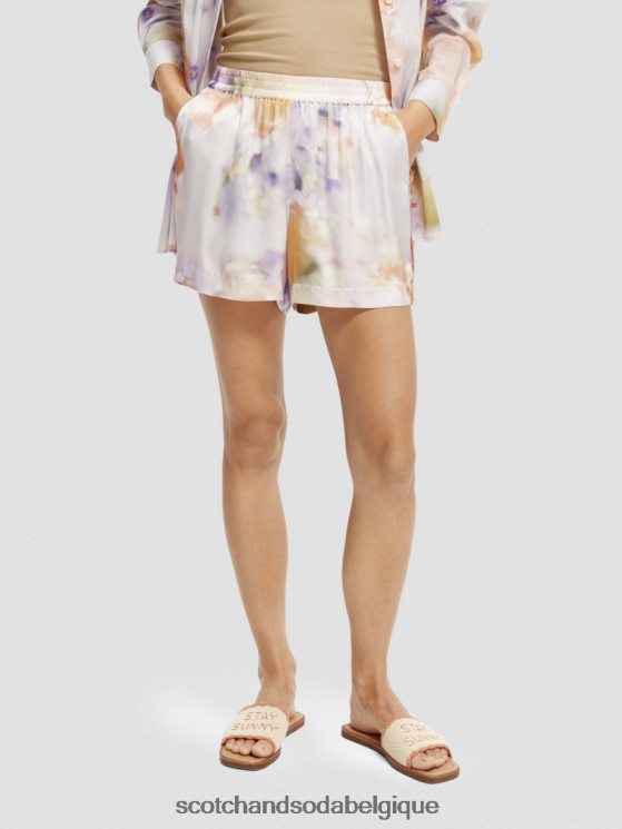 vêtements Scotch & Soda short large imprimé- Scotch and Soda outlet impression de mouvement 6BZRBF244