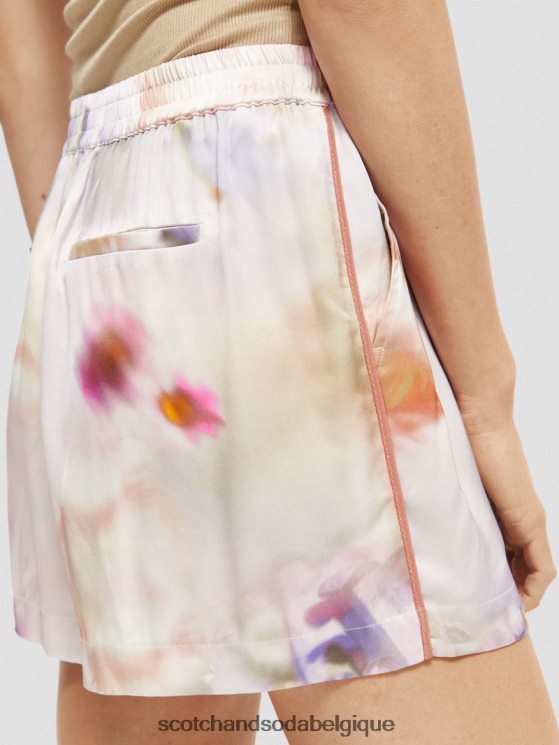 vêtements Scotch & Soda short large imprimé- Scotch and Soda outlet impression de mouvement 6BZRBF244