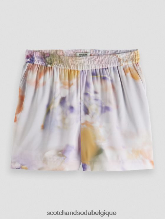 vêtements Scotch & Soda short large imprimé- Scotch and Soda outlet impression de mouvement 6BZRBF244