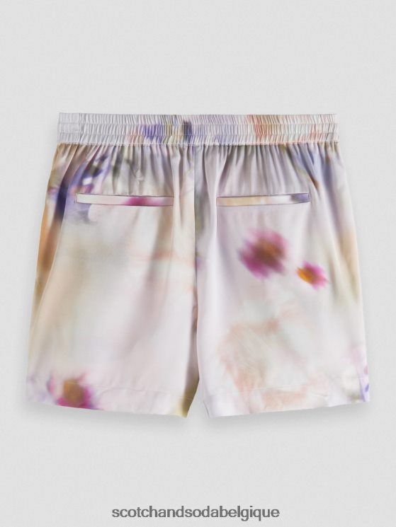 vêtements Scotch & Soda short large imprimé- Scotch and Soda outlet impression de mouvement 6BZRBF244