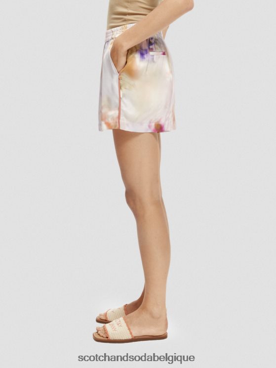 vêtements Scotch & Soda short large imprimé- Scotch and Soda outlet impression de mouvement 6BZRBF244