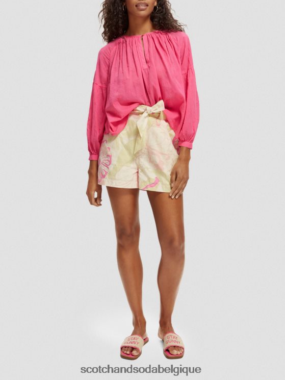 vêtements Scotch & Soda short mi-long à taille haute- Scotch and Soda Bruxelles fleur de vondelfield 6BZRBF237