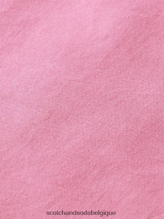vêtements Scotch & Soda short mi-long à taille haute- Scotch and Soda femme orchidée rose 6BZRBF239