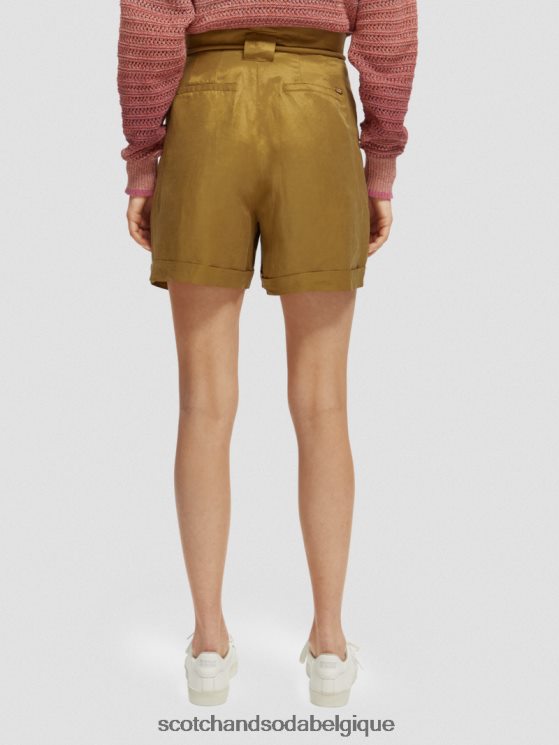 vêtements Scotch & Soda short mi-long à taille haute- Scotch and Soda parfum coquille de noix de coco 6BZRBF232