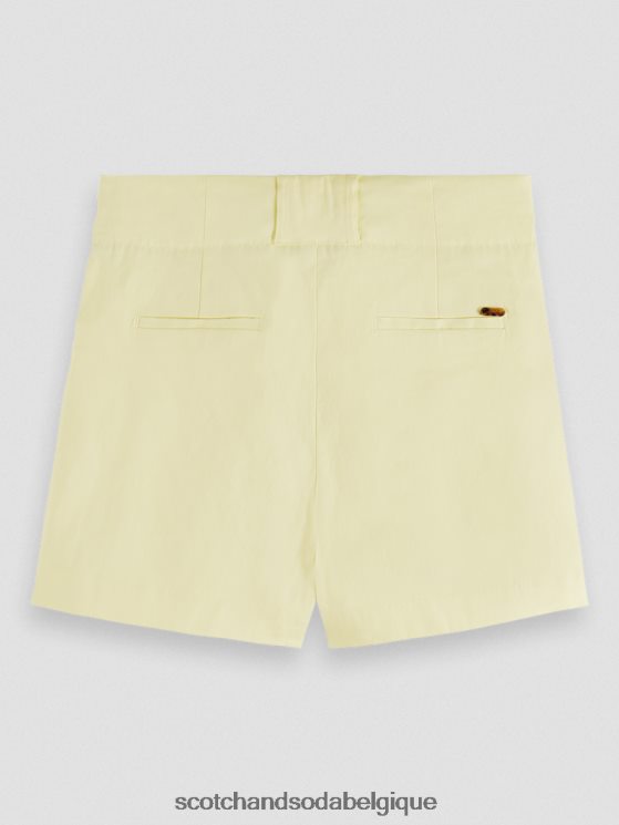 vêtements Scotch & Soda short plissé à taille haute- Scotch and Soda outlet Popcorn 6BZRBF235
