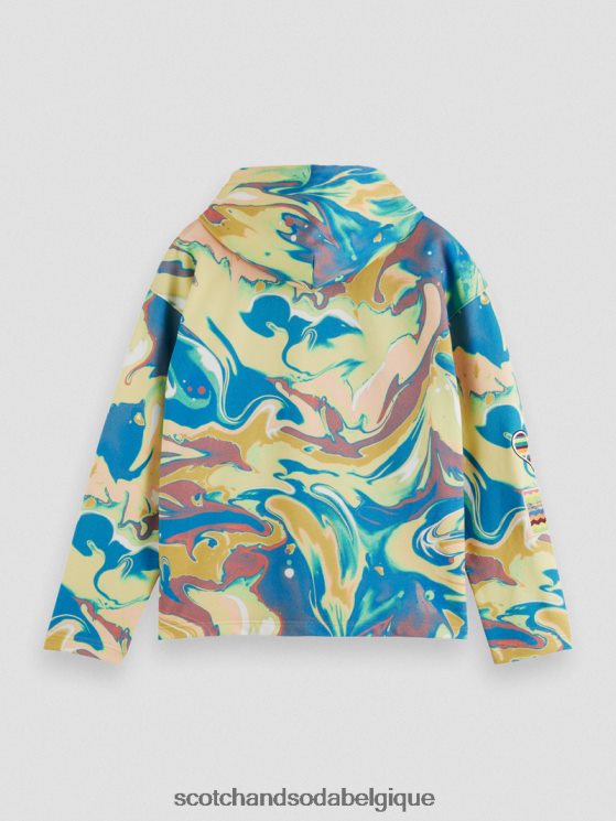 vêtements Scotch & Soda né pour aimer le sweat à capuche- Scotch and Soda femme marbre 6BZRBF212