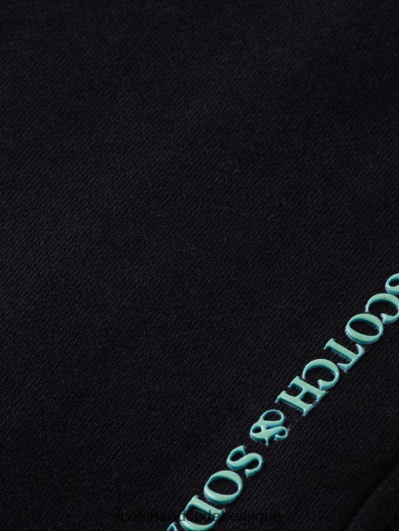 vêtements Scotch & Soda pantalon de survêtement en coton biologique- Scotch and Soda outlet noir 6BZRBF208