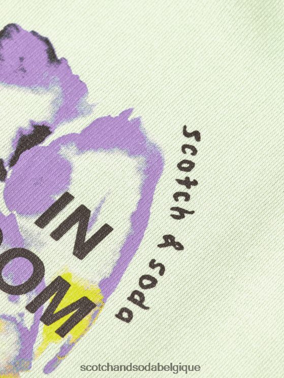 vêtements Scotch & Soda sweat ample en coton biologique- Scotch and Soda shop online écume de mer 6BZRBF188